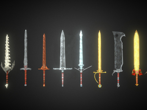  游戏剑包su模型 