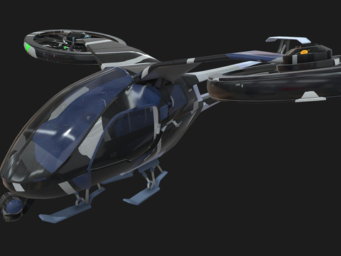  直升机su模型 