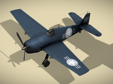  地狱猫战斗机su模型 