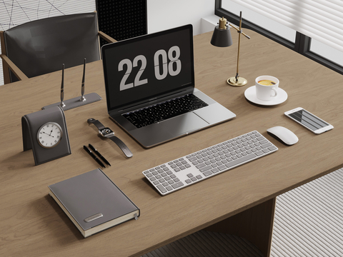  电脑 鼠标 办公用品su模型 