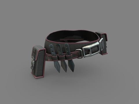  实用弹药战斗腰带su模型 