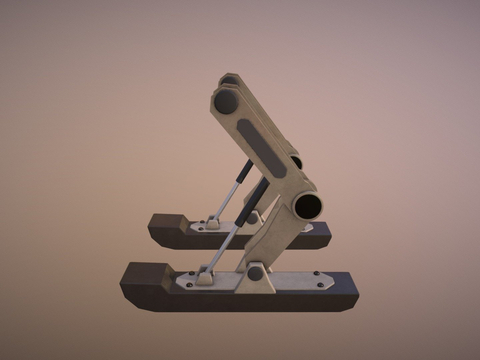  降落船着陆装置su模型 