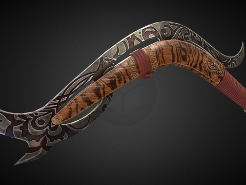  死亡地带系列-弯刀su模型 