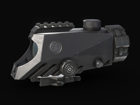  战斗视野瞄准镜su模型 