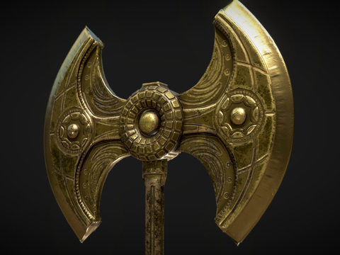  矮人战斧su模型 