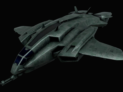 科幻战斗机su模型 