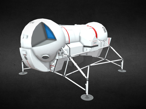  SHADO月球车su模型 