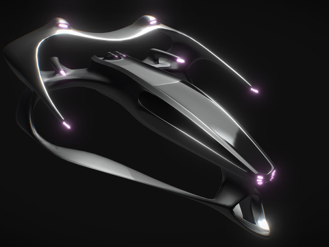  外星人飞船 战斗机su模型 