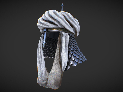  中世纪头盔su模型 