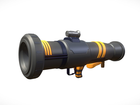  卡通枪 巴祖卡su模型 