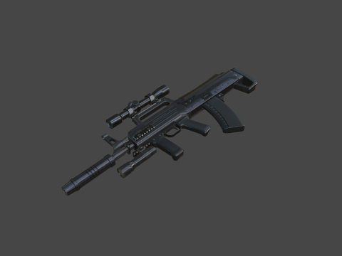  战术步枪su模型 