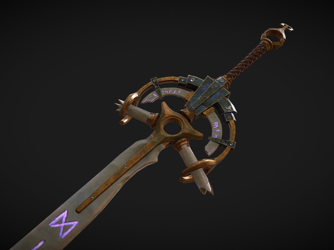  骨魔法剑su模型 