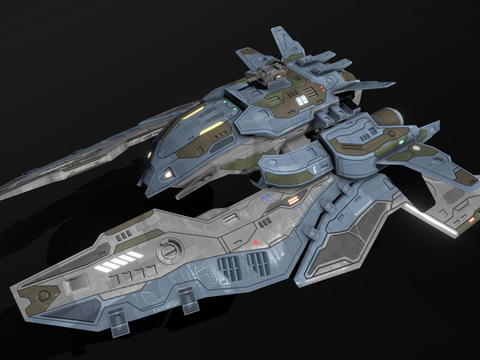  护卫舰征服su模型 