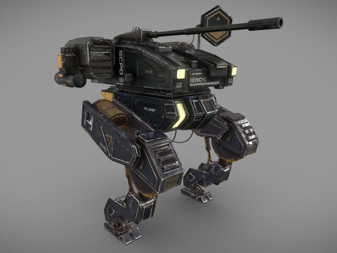  警察机械su模型 