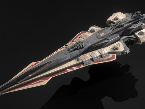  星际战舰 战列舰su模型 