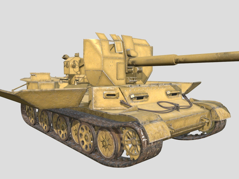  坦克歼击车su模型 