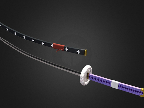  武士刀 唐刀su模型 