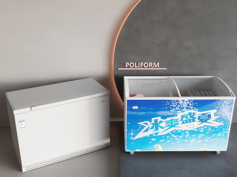  冰箱冰柜 冷冻柜 保鲜柜su模型 