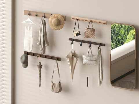  挂钩 衣挂 包包挂 帽子挂钩su模型 