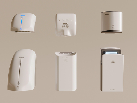  烘手机干手器 干手机su模型 