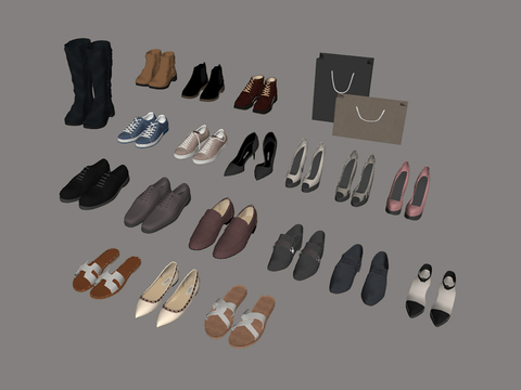  男鞋 女鞋 高跟鞋 凉鞋su模型 