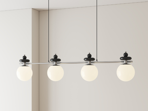 中古风餐厅吊灯su模型