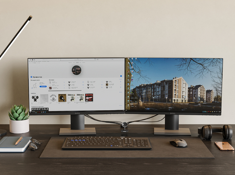  电脑 台式电脑 桌面办公用品su模型 