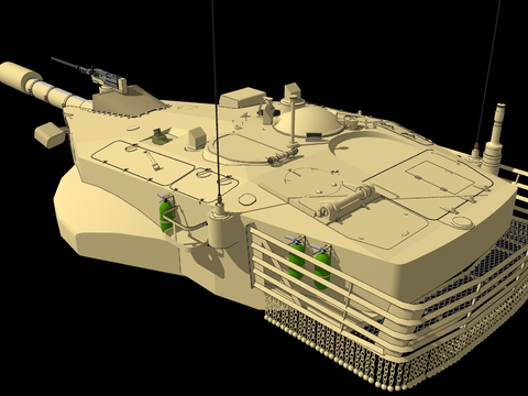  坦克su模型 