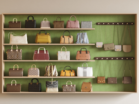  女士包包 奢侈品箱包 皮包 挎包 挂包su模型 