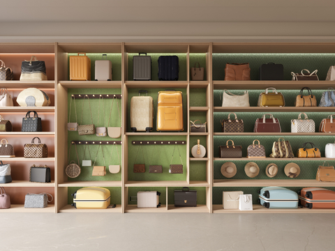  女士包包 行李箱 奢侈品箱包 皮包su模型 