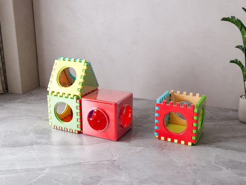  现代儿童玩具su模型 