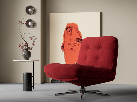 现代休闲椅su模型