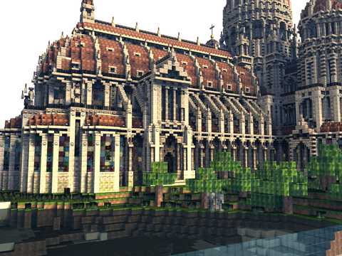  乐高积木 城堡玩具积木su模型 