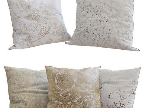  方形抱枕 沙发抱枕su模型 