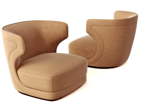 baxter 休闲椅su模型