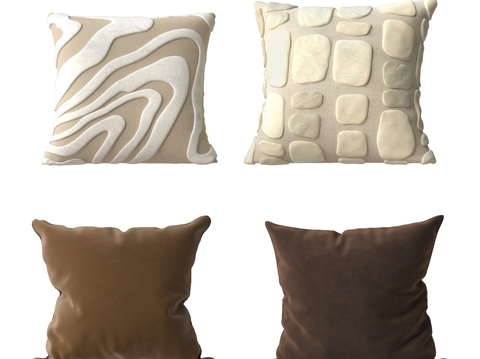  抱枕 靠枕 枕头su模型 