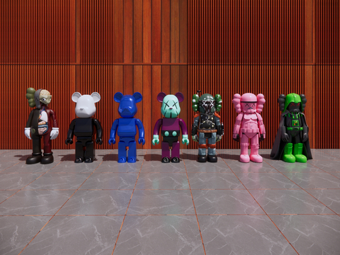  公仔 手办 雕塑su模型 