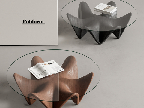 现代茶几 玻璃茶几 简约茶几su模型