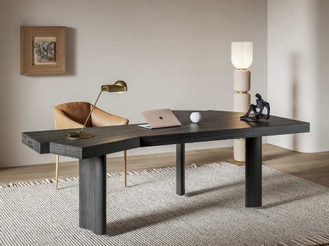 Cassina现代书桌椅 异形书桌su模型