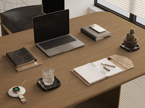  办公用品 电脑su模型 