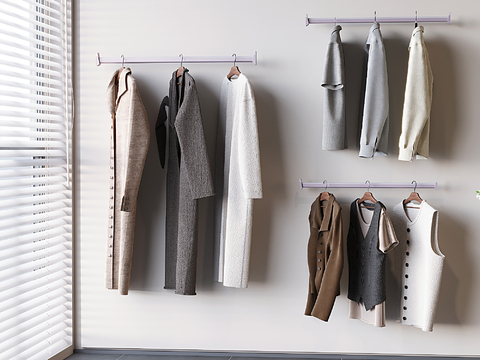  衣服 服饰 女士风衣 马甲su模型 