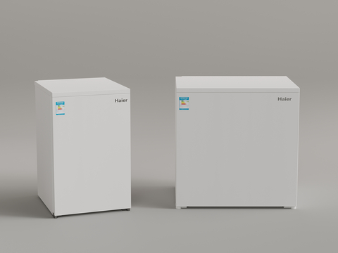  小冰箱 迷你冰柜su模型 