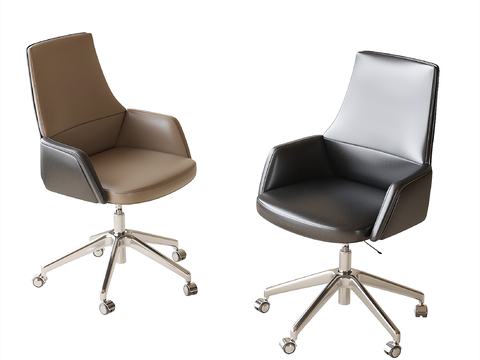  办公椅 老板椅 旋转椅su模型 