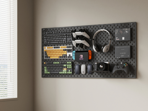  游戏机 键盘 鼠标 游戏手办su模型 