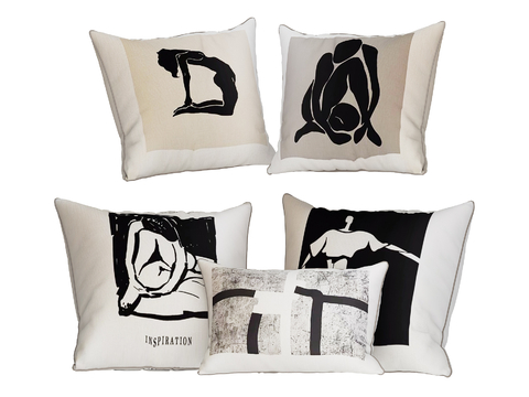  现代靠枕 抱枕su模型 