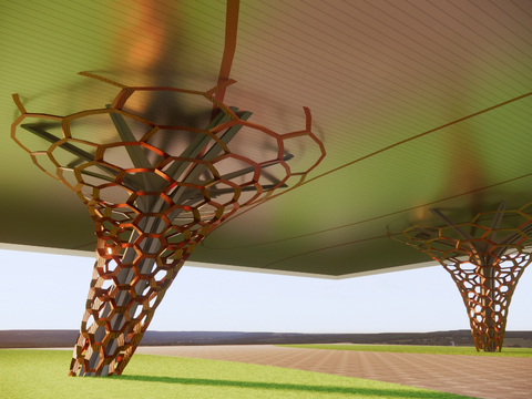  异形柱子 造型柱 装饰柱su模型 