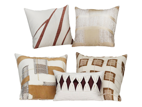  现代靠枕 抱枕su模型 