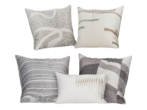  现代靠枕 抱枕su模型 