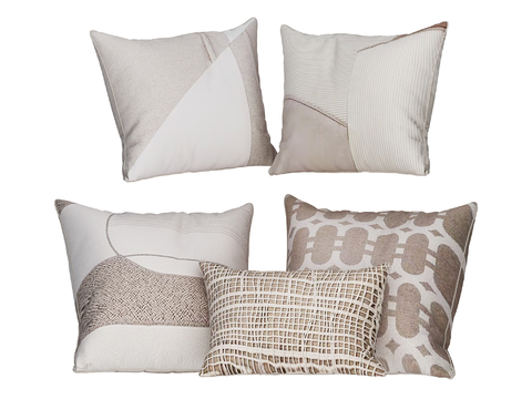  抱枕 靠枕 枕头su模型 