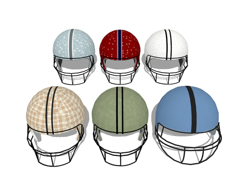  棒球头盔 棒垒球安全帽su模型 